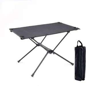 Picnic Folding Table Ultralight Outdoor Folding Camping Table Aluminium Alloy BBQ Picnic Lightweight Travel Hiking Fishing Portable Roll Table Outdoor Camping Table Portable Camping Table(2)