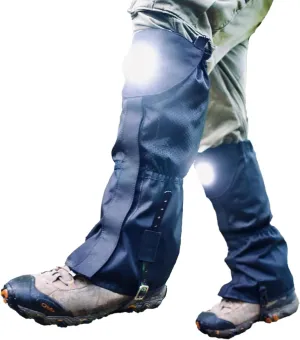 Pike Trail x Nighthawk Pro Gear Trailblazer Leg Gaiter: Illuminated for Nighttime Sand, and Snow - Hunting, Mountain Climbing, or Snowshoeing