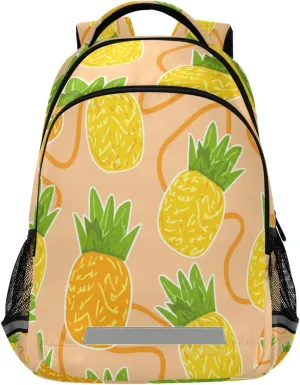 Pineapples Design Waterproof Backpack - Casual Outdoor Sports Daypack with Ergonomic Shoulder Straps#99