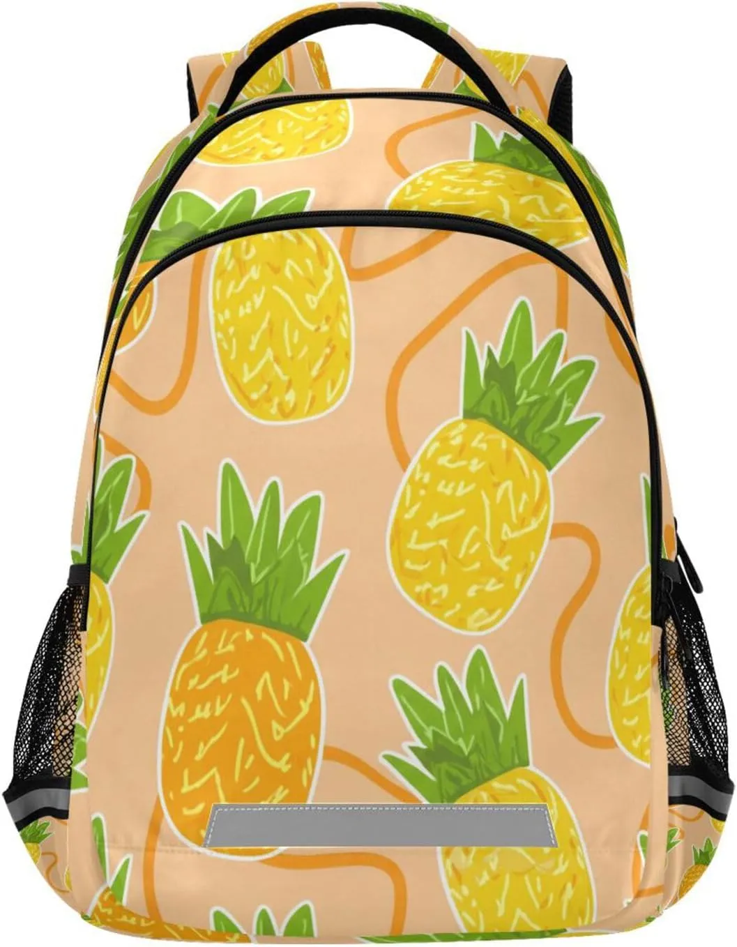 Pineapples Design Waterproof Backpack - Casual Outdoor Sports Daypack with Ergonomic Shoulder Straps#99