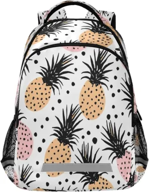 Pineapples Pattern Design Waterproof Backpack - Casual Outdoor Sports Daypack with Ergonomic Shoulder Straps#236