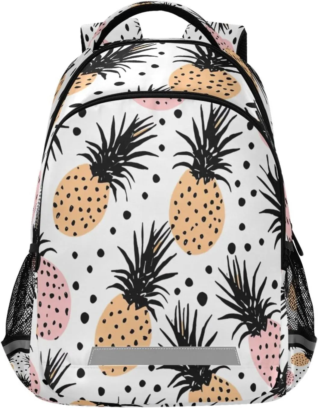 Pineapples Pattern Design Waterproof Backpack - Casual Outdoor Sports Daypack with Ergonomic Shoulder Straps#236
