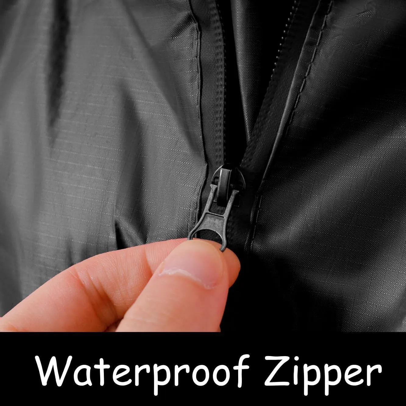 Plus Size Adult Rain Poncho with Hood and Zipper, Poncho Para Lluvia, Tactical Ponchos Adult For Camping, Hiking