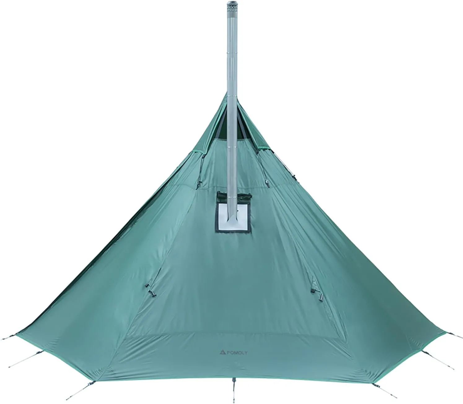 POMOLY Camping Hot Tent Tipi Tent, Hussar Ultralight with Stove Jack and Half Inner-Tent for 1-2 Person Hiking, Backpacking