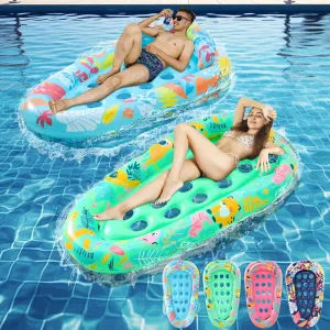 Pool Floats Adult, 72"X42", XL Size, Multi-Purpose Inflatable Pool Toys for Pool Party, Beach, Lake, River, Sea, Outdoor, 4 Pack