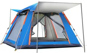Pop Up Camping Tent 104x104x75 Inch, 2/4/6 Person Dome Tent, Waterproof & Windproof, Easy Setup with Double Layer, Lightweight Outdoor Tent for Backpacking, Hiking & Family Camping
