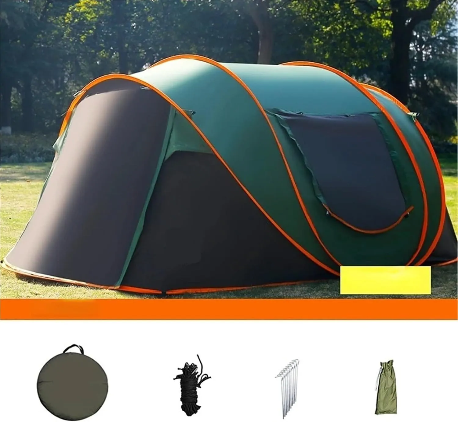 Pop Up Tents 5 6 8 Person Automatic Pop Up Outdoor Tent Camping Portable Rainproof Family Awning Beach Car Self Driving BBQ Tarp Adult Pop Up Tent