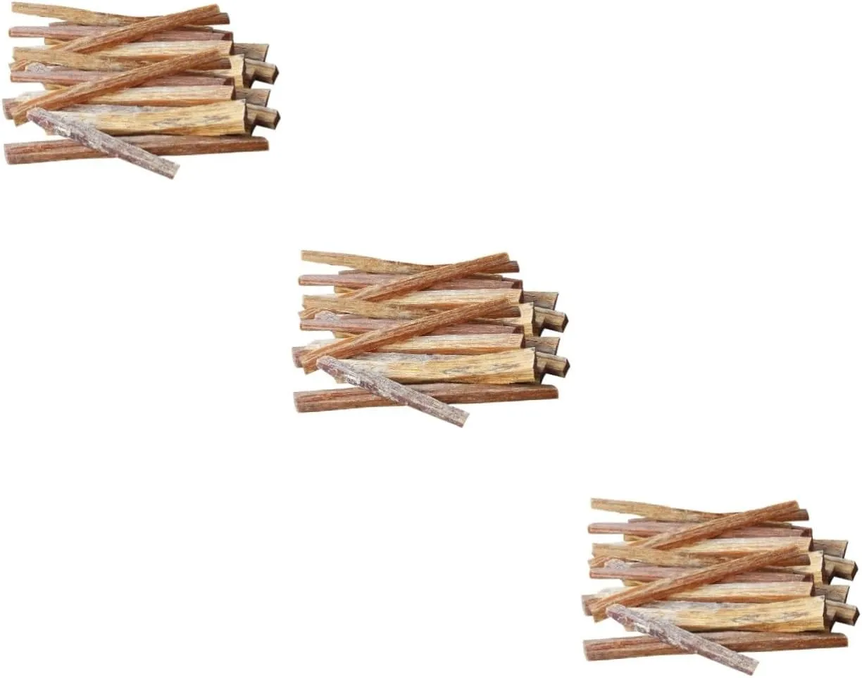 POPETPOP 3pcs 1 Wood Sticks for Camping Natural Firewood Dried Natural Firelighters BBQ Camping Fire Making Wood Portable Outdoor Fire Ignition Tools