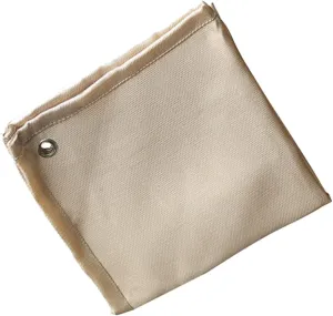 POPETPOP Fiberglass Fire Retardant Blanket for Camping BBQ and Fireplace Use Fireproof Cloth Portable Fire Mat Outdoor Safety