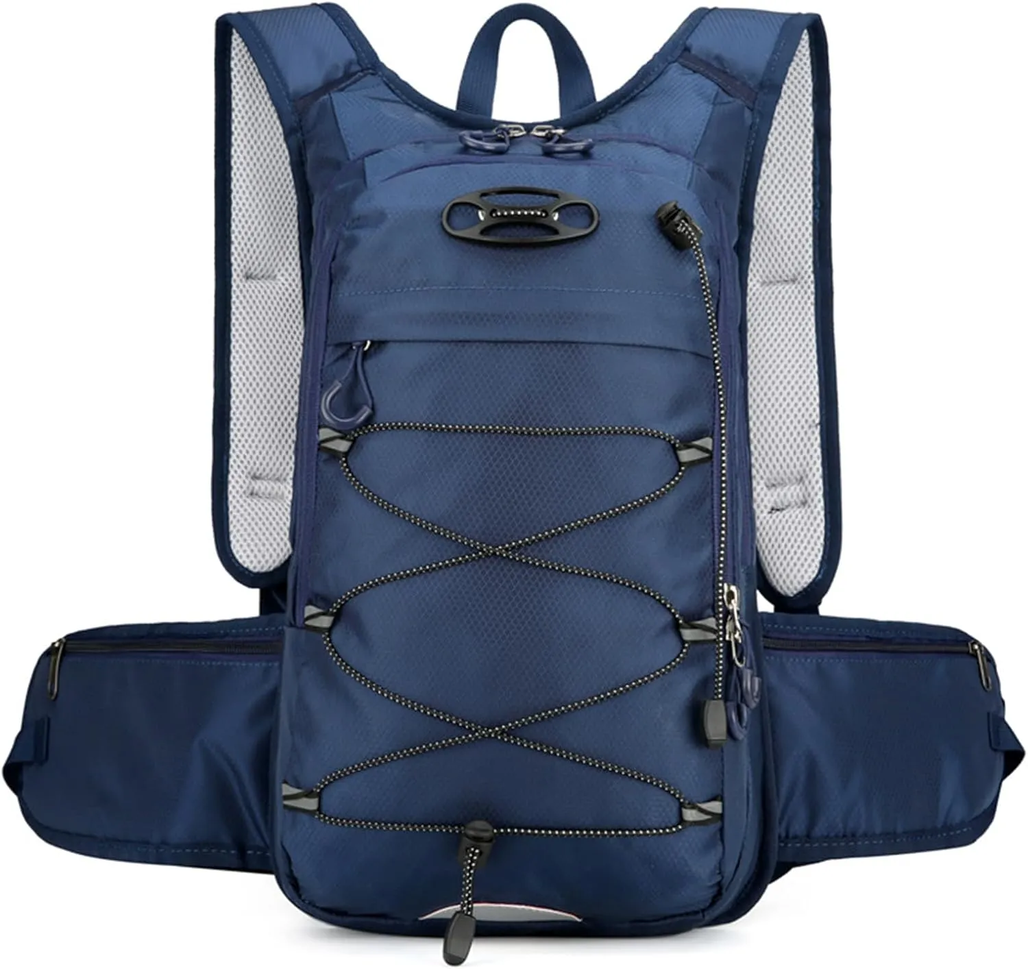 PORRASSO Hiking Backpack 18L Waterproof Daypack Rucksack Lightweight Breathable Backpack for Women Men Trekking Cycling Climbing Outdoor Sports Dark Blue
