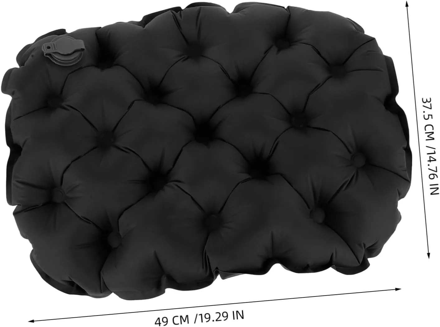 Portable -Proof Seat Picnic Sitting Adult Folding Chair Camping Lounge Pad Cushions Collapsible Seat Foldable Hike Foam Inflatable Black Nylon Composite