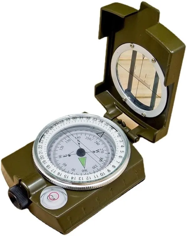 Precise and Stable Metal Luminous Outdoor Compass, Geological Activities, Hiking, Exploration, Hunting Necessary Sharps