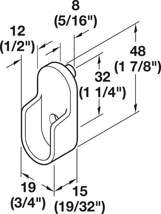 Premium Chrome Oval Closet Rod with End Supports (Chrome, Custom 10" - 92" Inches)