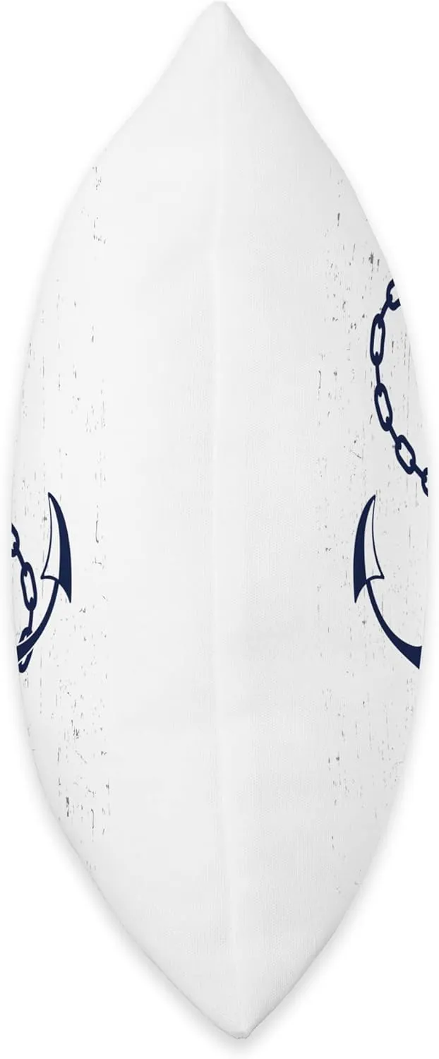 Preppy Nautical Anchor Gifts for Sailors Boaters & Yachting Throw Pillow