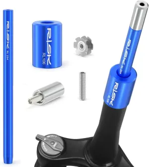 Professional Bicycle Star Nut Installation & Removal Tool Set - Bike Headset Star Fangled Nut Setting Tool for Steel Fork Steerer Tubes
