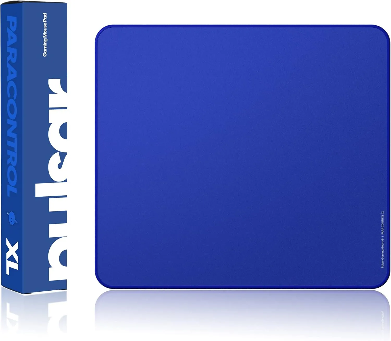 Pulsar - Paracontrol XL Esports Level Premium Gaming Mouse Pad V2 - Medium to High Speed Pad Stitched Edge Durable Hybrid Rubber Top Surface 16 x 18 in (XL, Blue)