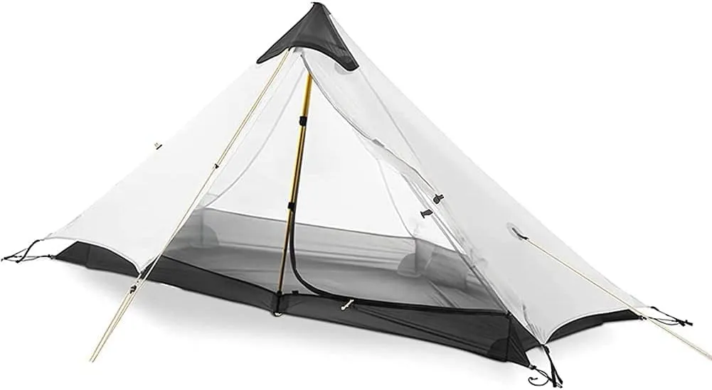 Pyramid Tent Ultralight Outdoor Camping Tent 1 Person / 2 Person Backpack Waterproof Double Layer Tent Ideal for Camping Backpacking and Hiking