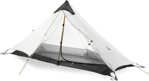 Pyramid Tent Ultralight Outdoor Camping Tent 1 Person / 2 Person Backpack Waterproof Double Layer Tent Ideal for Camping Backpacking and Hiking