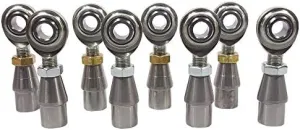 QSC 1/2 X 1/2-20 Economy 4-Link Rod End Kit with Bungs .065 Wall, Rod End, Heim Joint