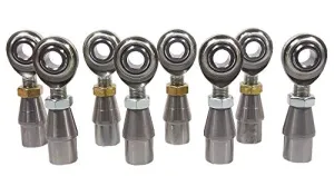 QSC 1/2 X 1/2-20 Economy 4-Link Rod End Kit with Bungs .083 Wall, Rod End, Heim Joint