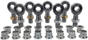 QSC 7/8 X 7/8-14 Chromoly 4-Link Rod End Kit with 7/8-3/4 High Misalignment Spacers, Rod End, Heim Joint