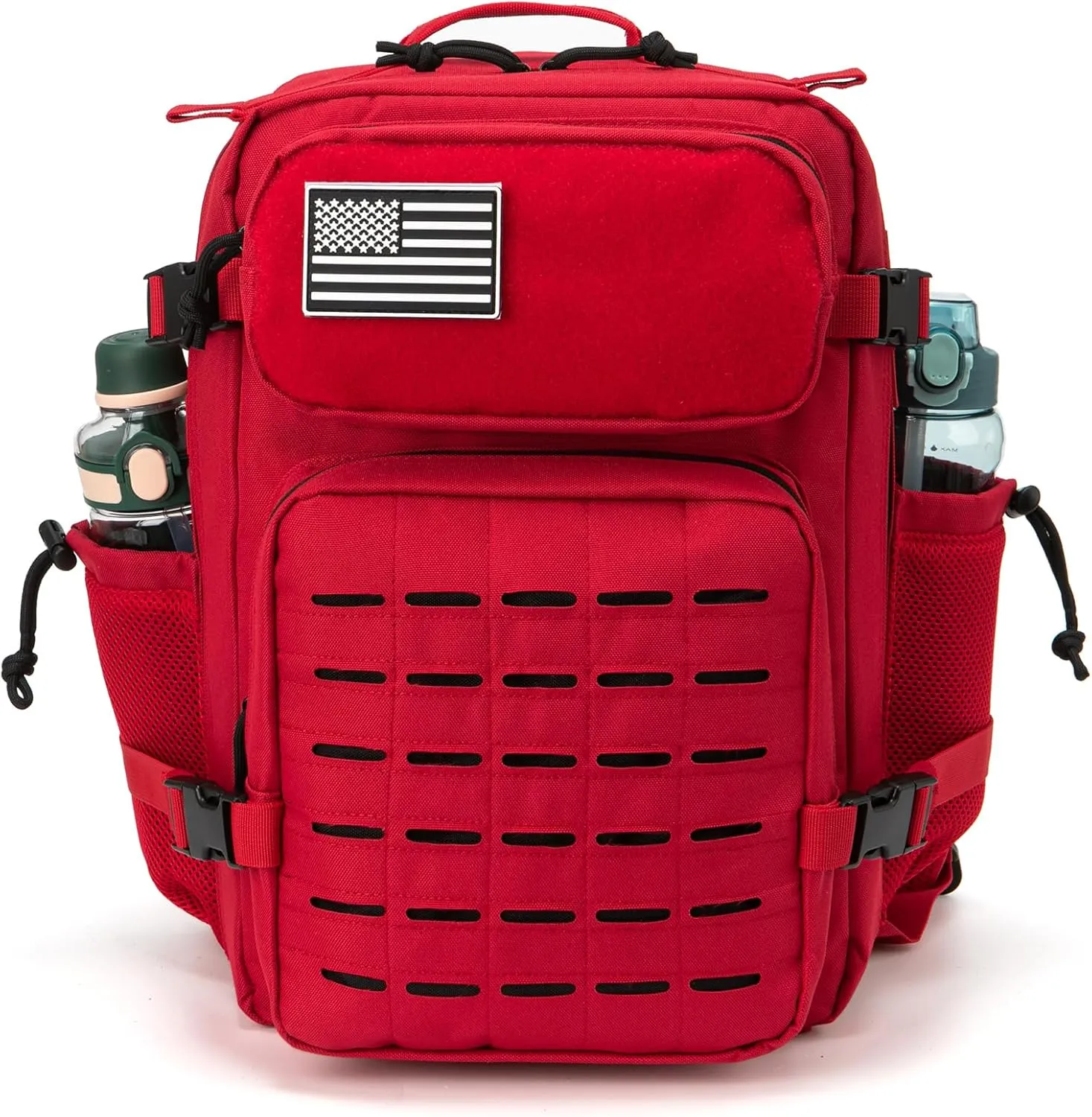 QT&QY 25L/35L/45L Military Tactical Backpack For Men Molle Daypack 3 Day Bug Out Bag Hiking Rucksack With Bottle Holder