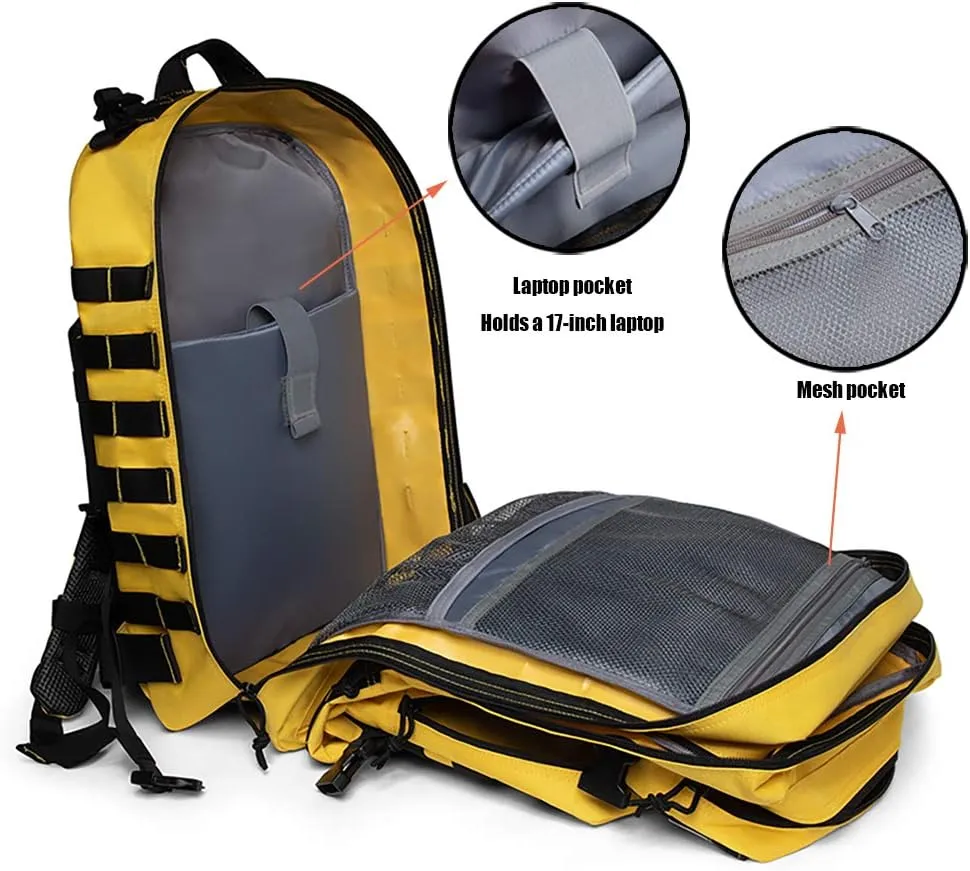 QT&QY 45L Military Tactical Backpacks Molle Army Assault Pack 3 Day Bug Out Bag Hiking Treeking Rucksack…