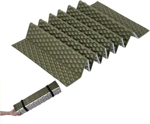 R2.6 3-Season Foam Sleeping Pad, 1inch Thickened Ultralight Closed Cell Camping Mattress with Bandage, Waterproof Thermal Folding Sleeping Pad Suitable for Camping, Backpacking