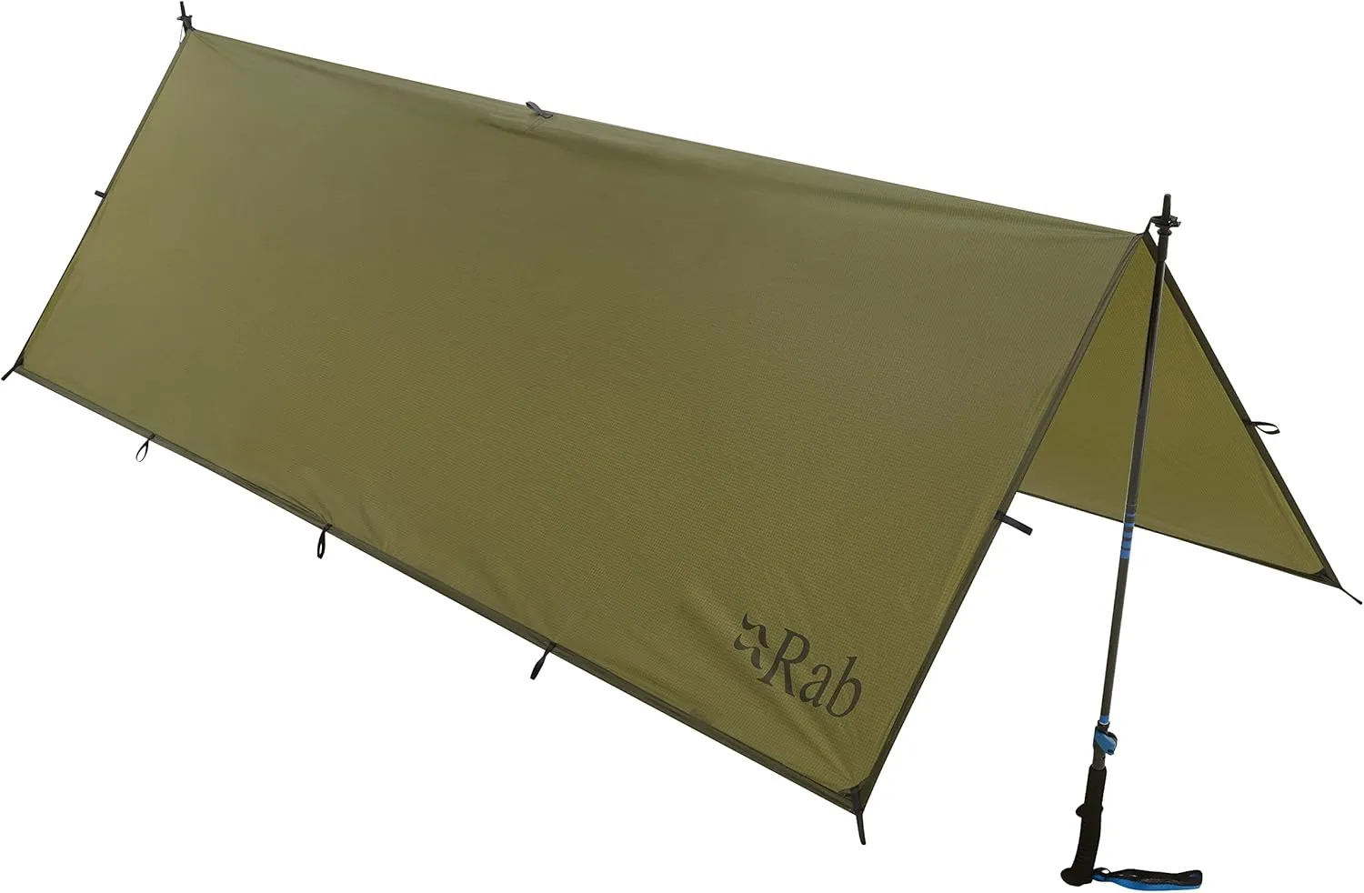 Rab Siltarp 1 Person Waterproof Lightweight Shelter Tarp for Camping and Backpacking - Olive - One Size