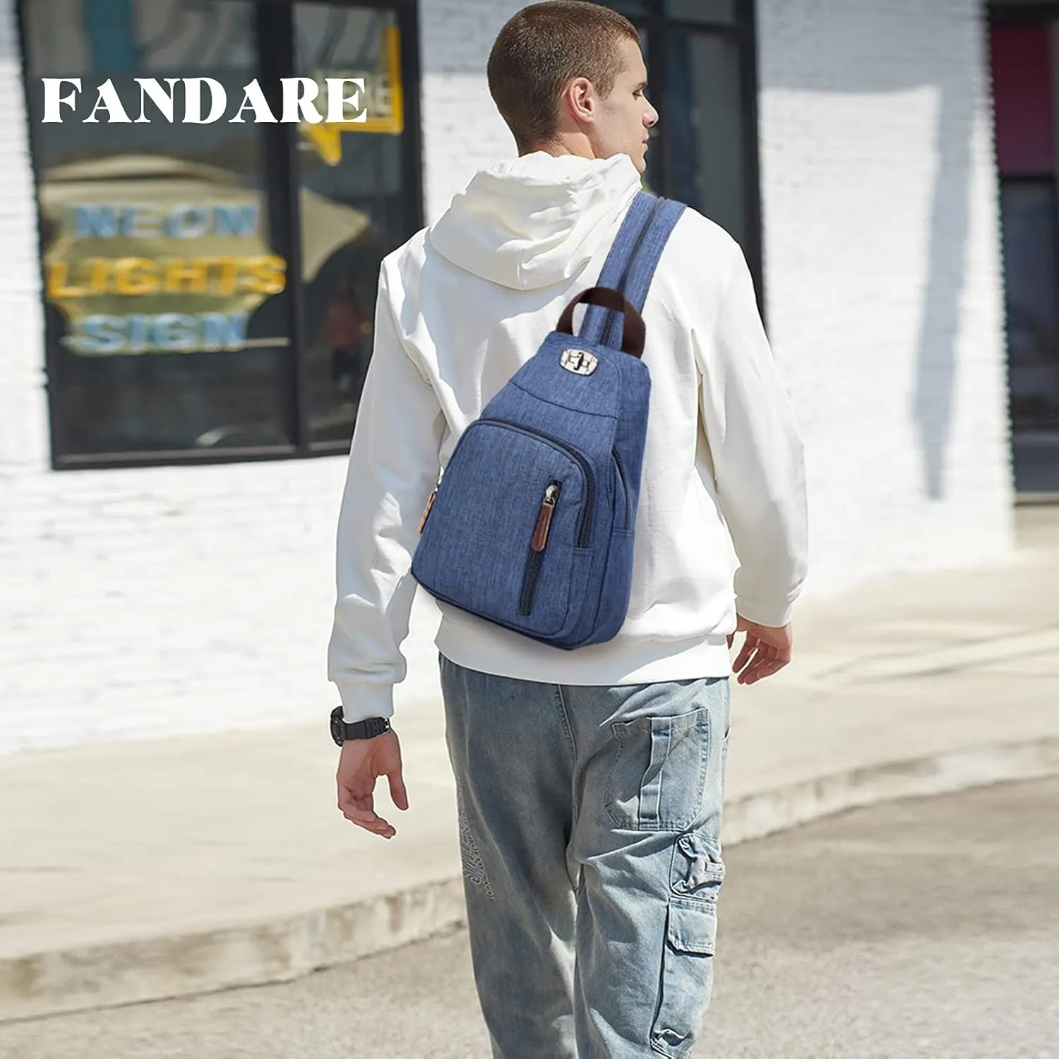 Retro Sling Chest Backpack Multipurpose Crossbody Shoulder Bag