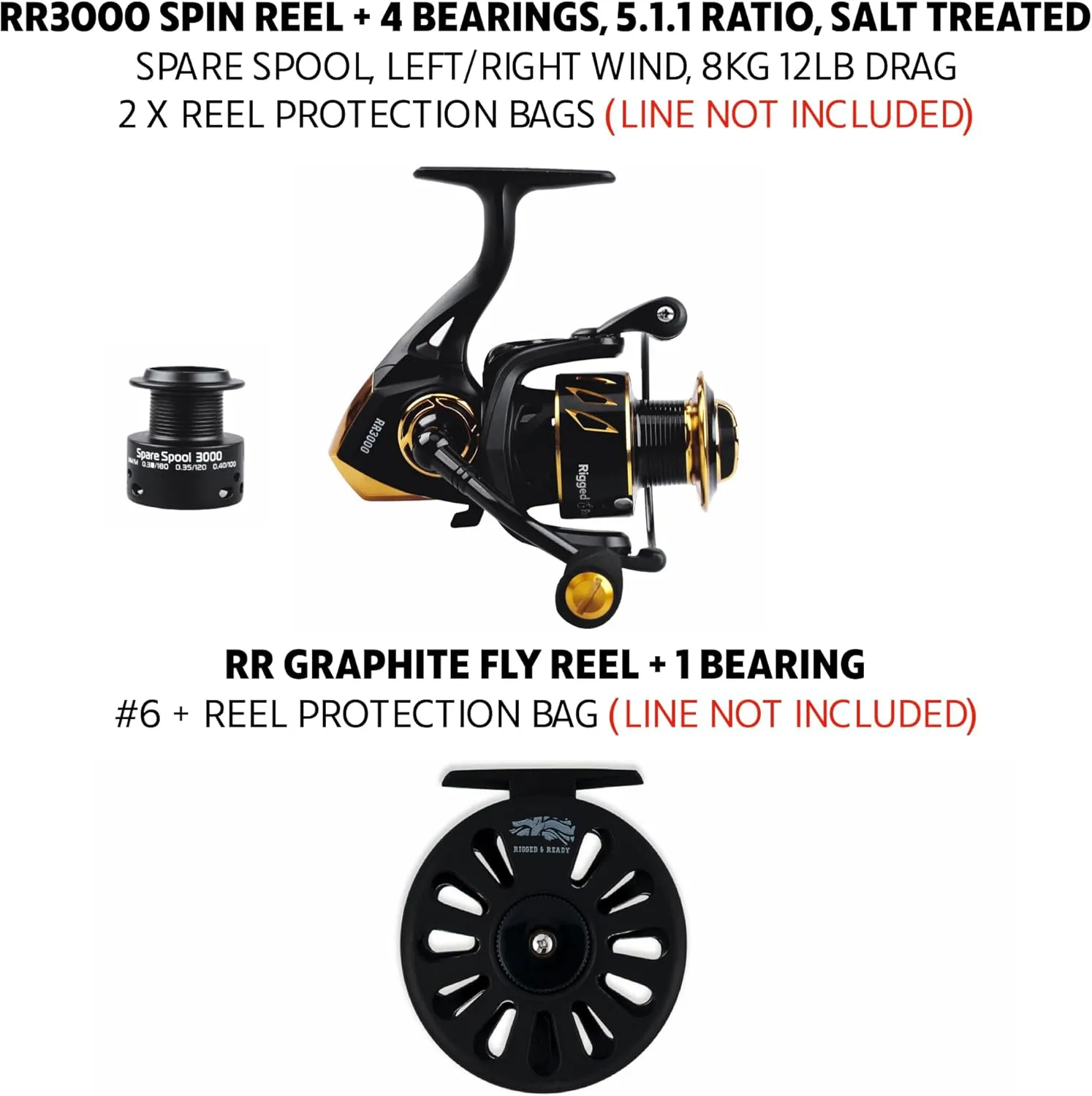 Rigged & Ready X Series Travel Fishing Rods. 6 Super Compact, Multi-Functional, Portable, Spin, Bass, Carp, Lure, Float, Fly Combos   Poles. 4 or 6 Tips & 5 to 25 Techniques Freshwater & Saltwater