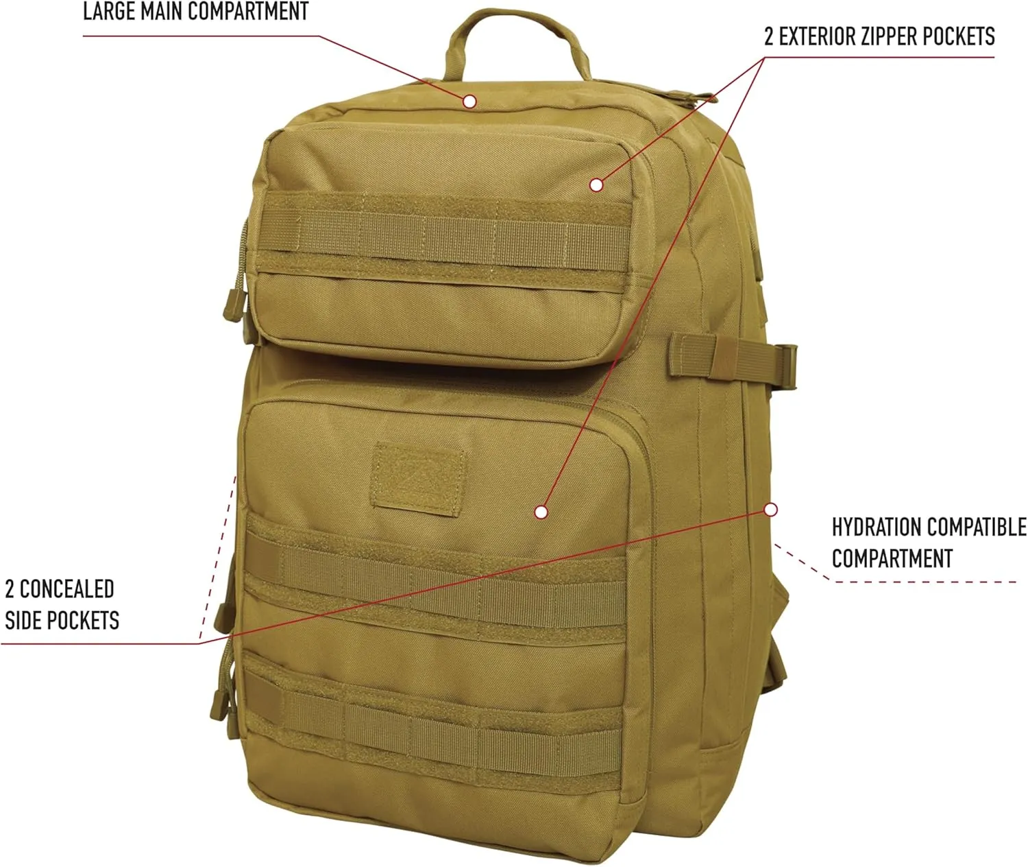 Rothco 22971: Midnight Camo Fast Mover Tactical Backpack