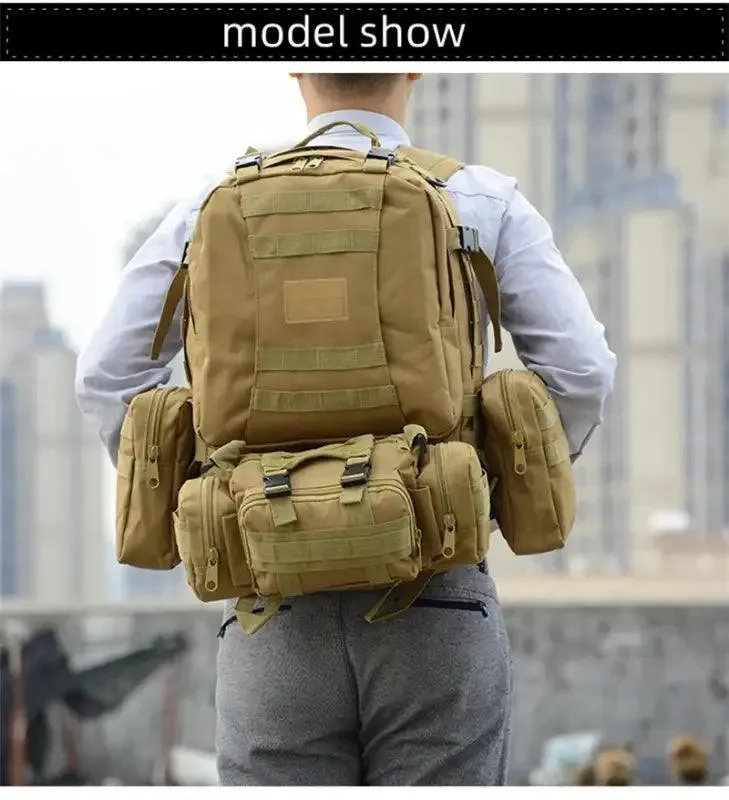 Rugged 55L 4-in-1 Tactical Backpack