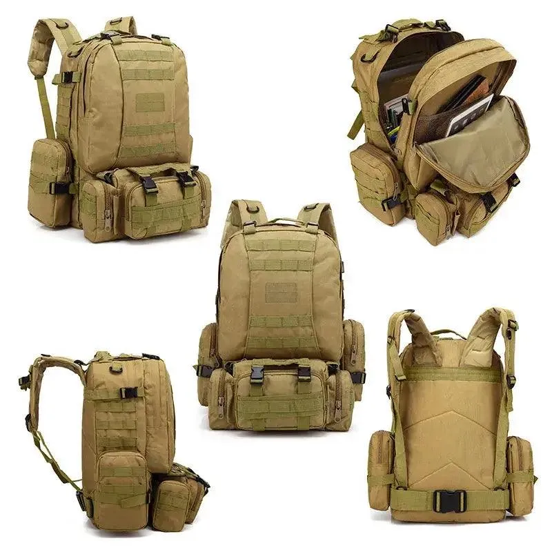 Rugged 55L 4-in-1 Tactical Backpack