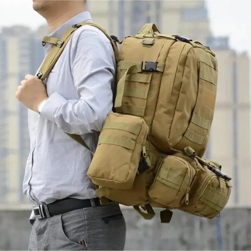 Rugged 55L 4-in-1 Tactical Backpack