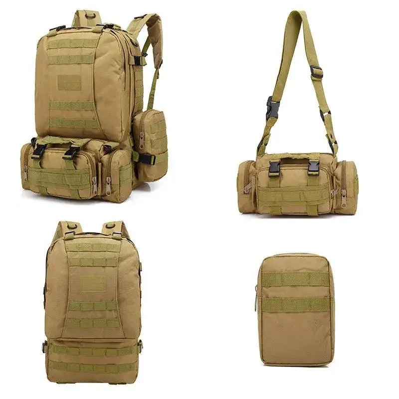Rugged 55L 4-in-1 Tactical Backpack