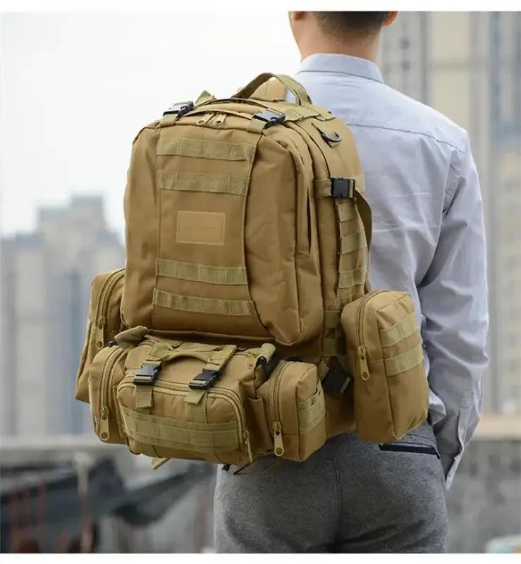 Rugged 55L 4-in-1 Tactical Backpack