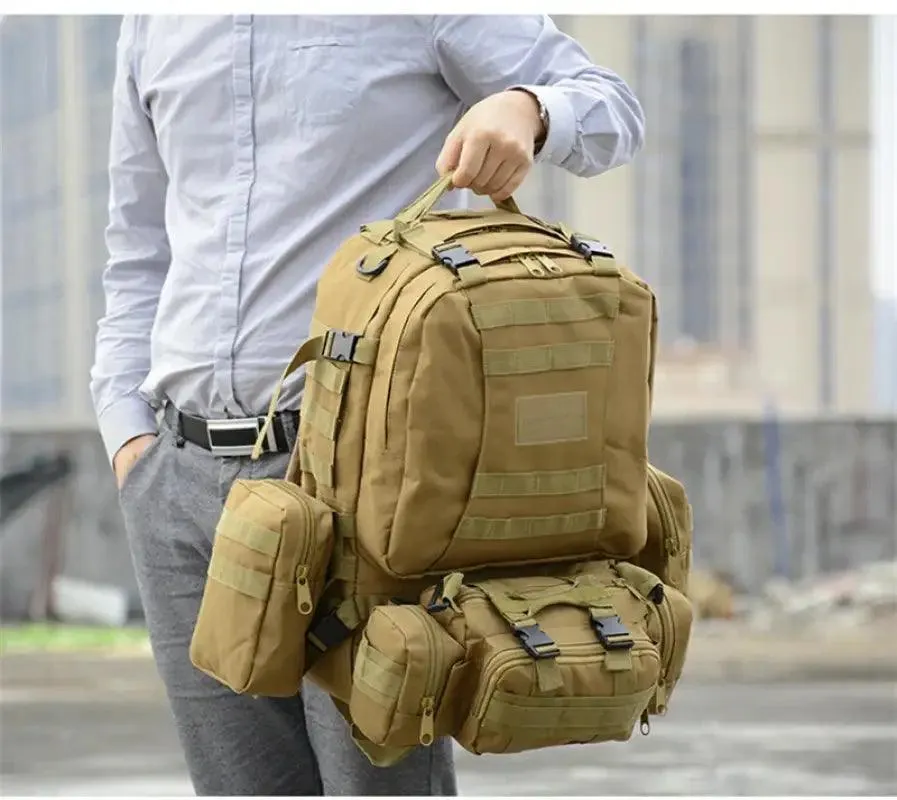 Rugged 55L 4-in-1 Tactical Backpack