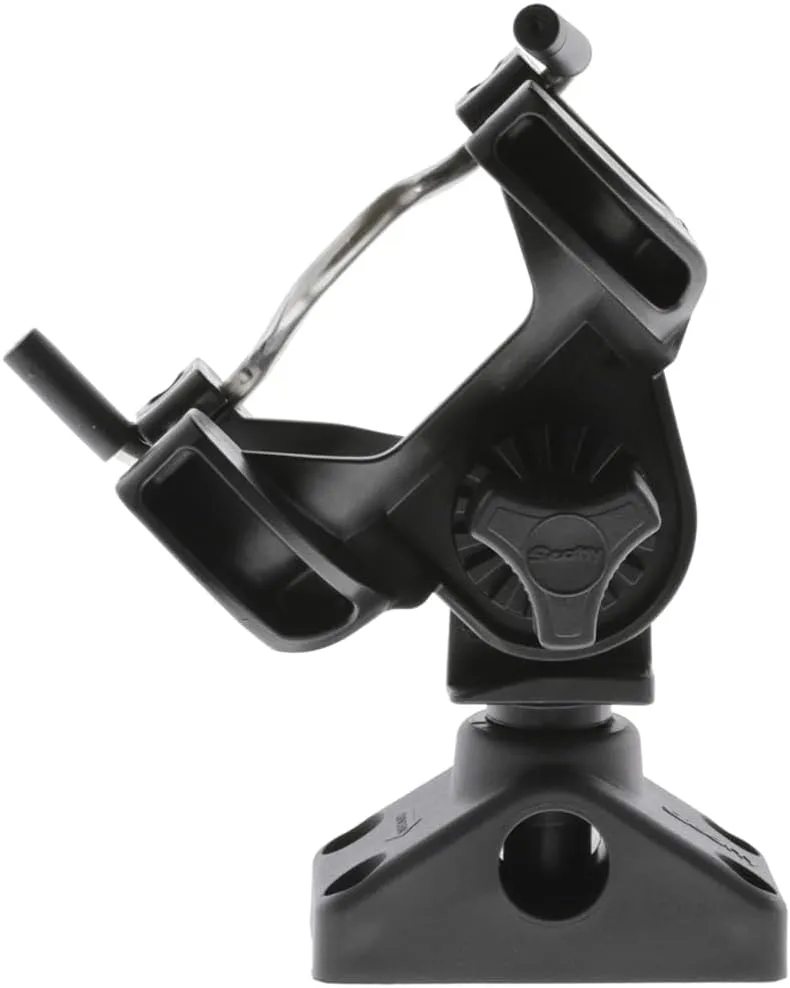 Scotty 290 R-5 Universal Rod Holder with 0241 Side/Deck Mount - Black
