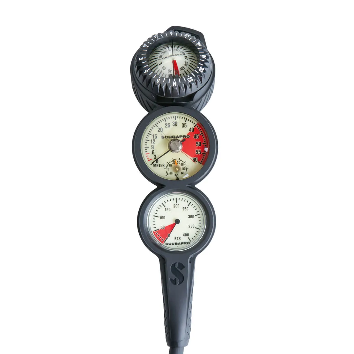 SCUBAPRO - 3-Gauge In-Line (Metal Compact PG, Std DG, Compass FS-2)