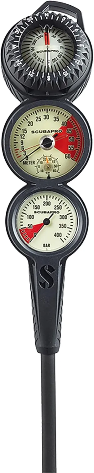 Scubapro 3 Gauge Inline Metric Console