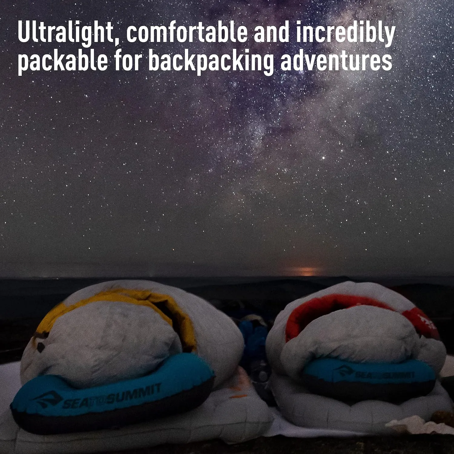 Sea to Summit Aeros Ultralight Inflatable Camping and Travel Pillow, Deluxe (22 x 14), Grey