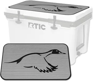 SeaDek EVA Mat Cooler Pad fits RTIC | Peel & Stick Application | Non Slip Comfort Accessories - Duck Solo Hunting Design (StormGray-Black)