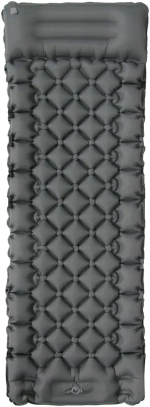 Self-Inflating Sleeping Pad for Camping, Camping Sleeping Pad with Built-in Pump, Extra Thickness Inflatable Sleeping Mat, Ultralight Compact Waterproof Air Mattress for Travel (Gray)