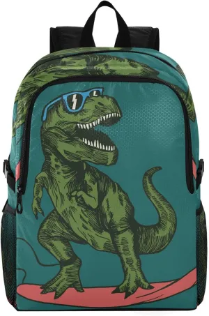 senya Lightweight Packable Backpack Travel Hiking Daypack Foldable Backpack Skateboard Dinosaur for Men Women