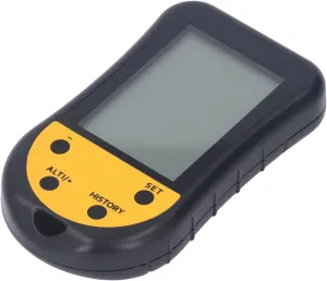 Septpenta Multifunction Digital Altimeter with Large, Super Bright Backlit Display with Lanyard to Show Bearing, Direction, Clock, Temperature, Weather Forecast and Altitude