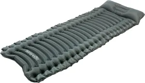 SereneLife Backpacking Air Mattress Sleeping Pad - Waterproof Lightweight Sleep Pad Inflatable Camping Sleeping Mat w/Carrying Bag - for Camping, Backpacking, Hiking, Grey
