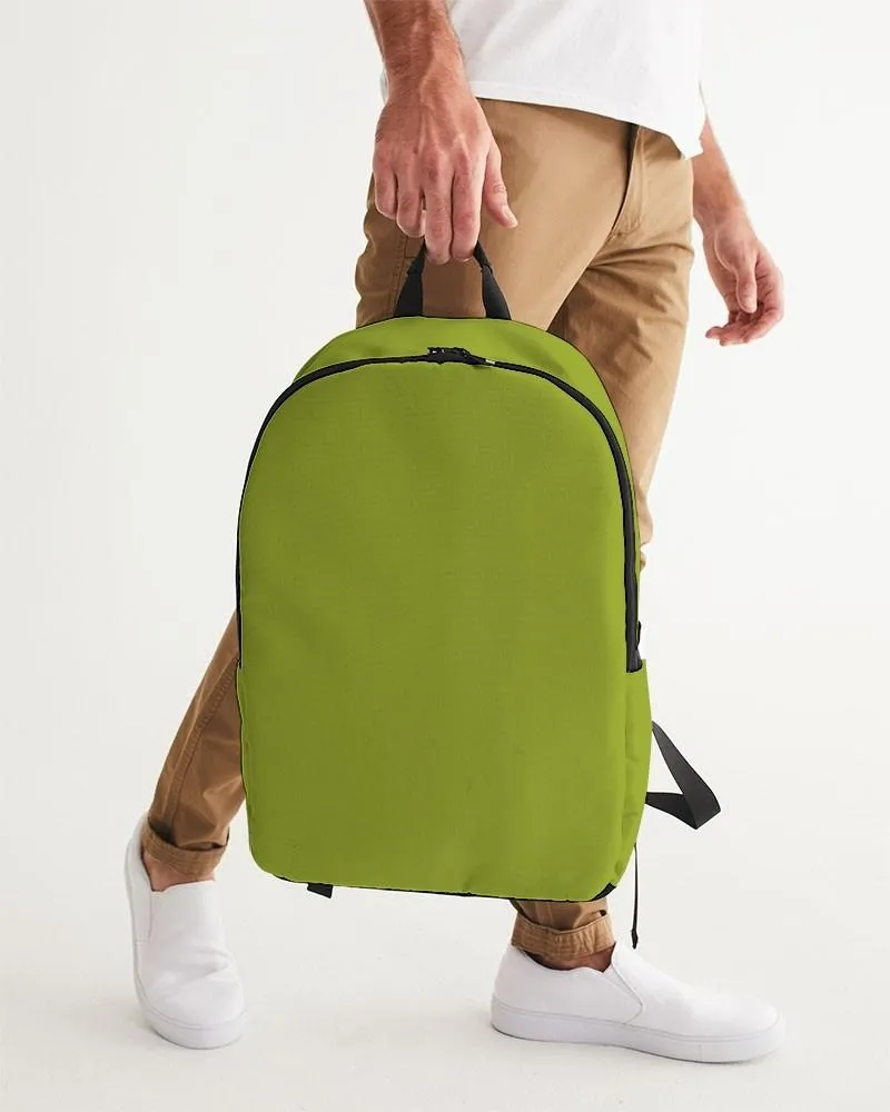 Shaded Warm Green Waterproof Backpack | C25M0Y100K30