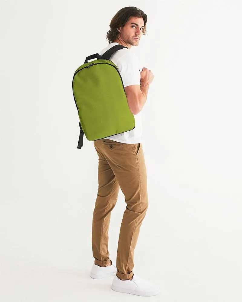 Shaded Warm Green Waterproof Backpack | C25M0Y100K30