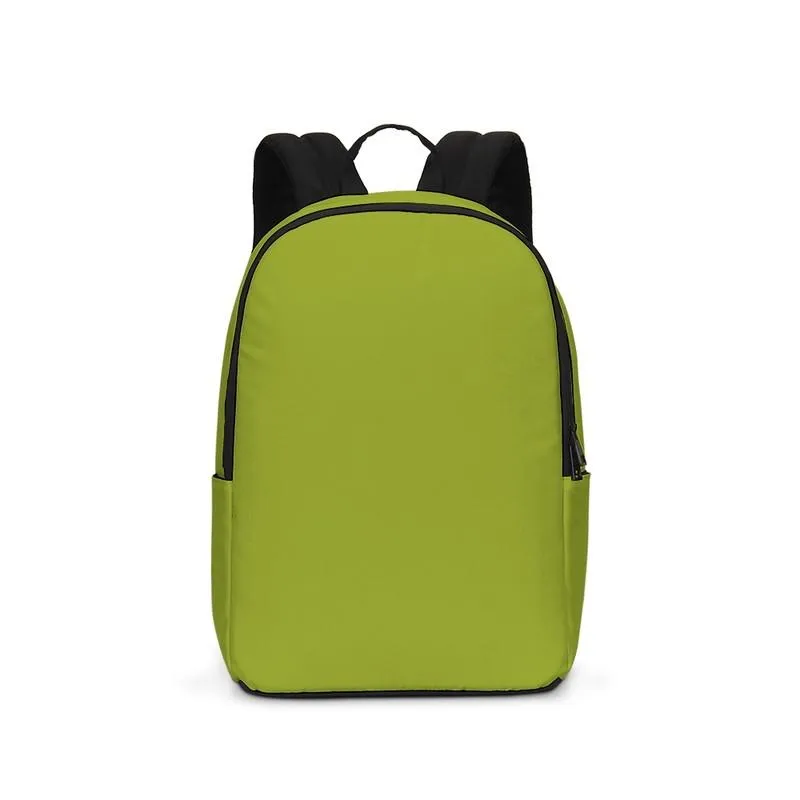 Shaded Warm Green Waterproof Backpack | C25M0Y100K30
